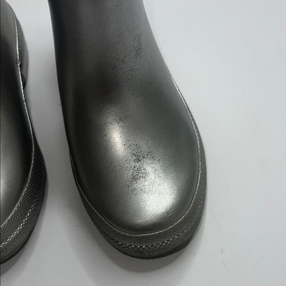 Hatley Metallic Gray Kids Rain Boots - Picture 9 of 9